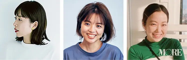 スタイリスト石上美津江さん、松村純子さん、高野麻子さん