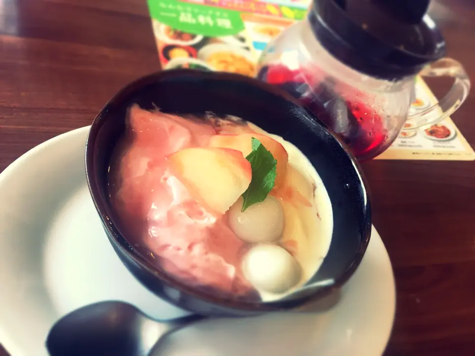 【デニーズ】ももっモモッ桃!の季節になりました♡_8