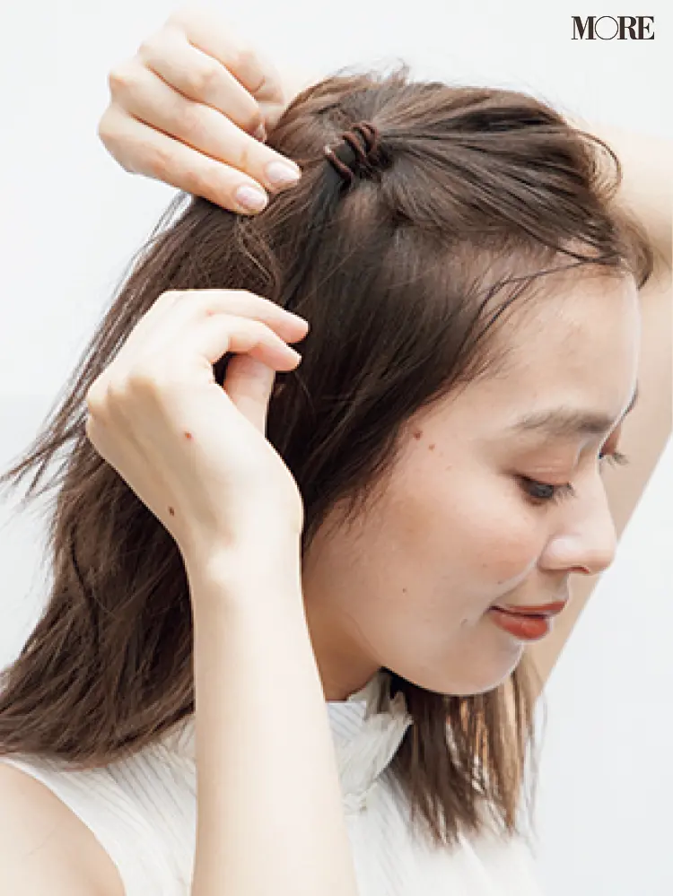 梅雨どきヘアアレンジ ゴム１本で作るポンパドールで新鮮ヘアに ビューティ コスメ メイク ヘア ダイエット Daily More