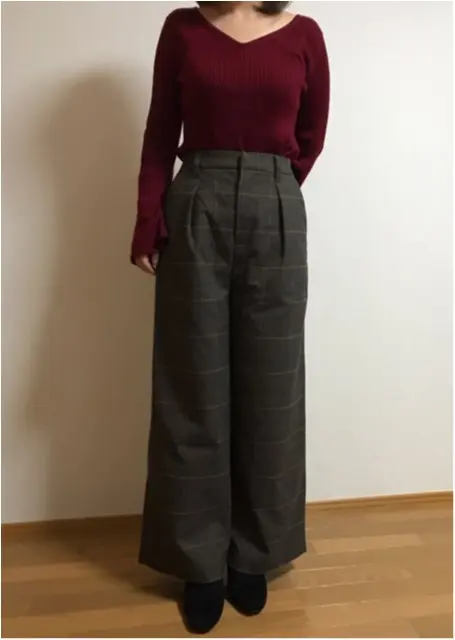 【ハイウエストワイドパンツ】背が低くても大丈夫!縦ライン意識で、スタイルアップ効果へ★_2