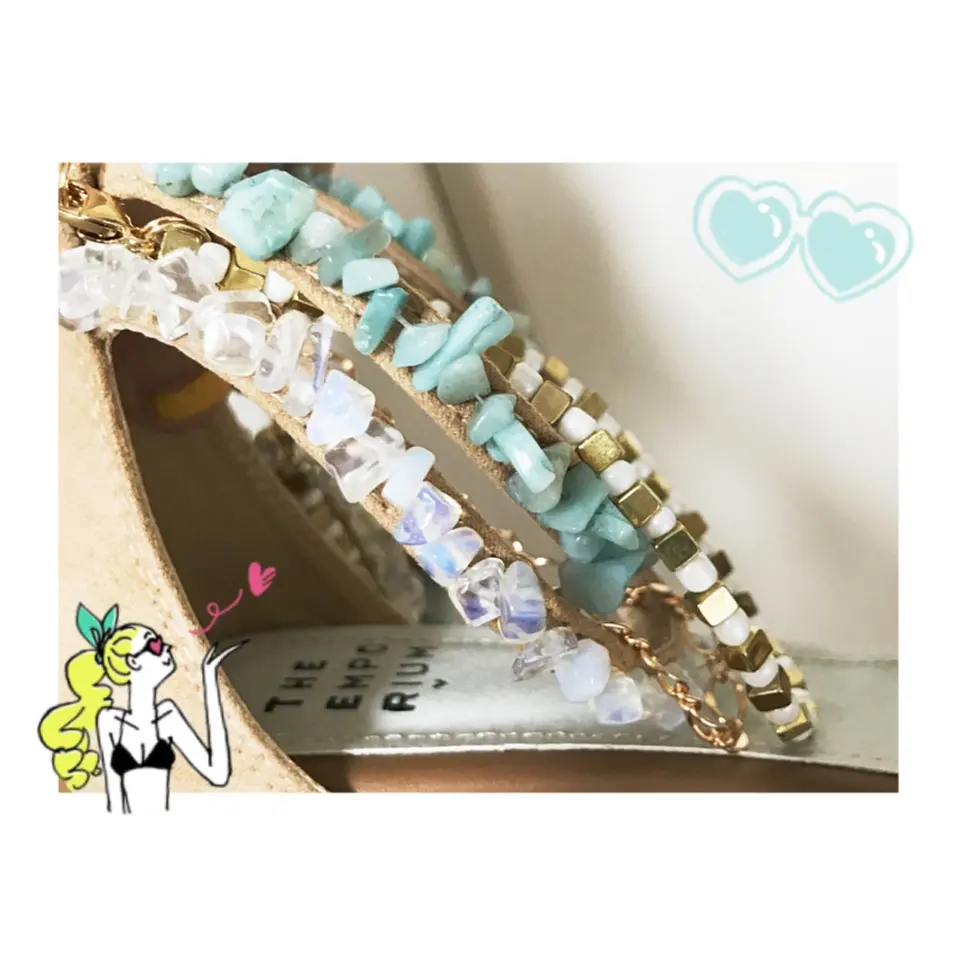 …ஐ 【summer shoes】5,000円以内プチプラサンダル♡ 私は流行りの\天然石/でサマーファッションを早く楽しみたい⠒̫⃝♡ ஐ¨_2