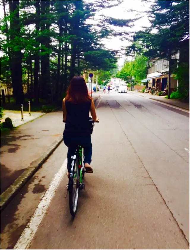 夏は避暑地の軽井沢へ★②貸し自転車でのんびーりゆの散歩_9