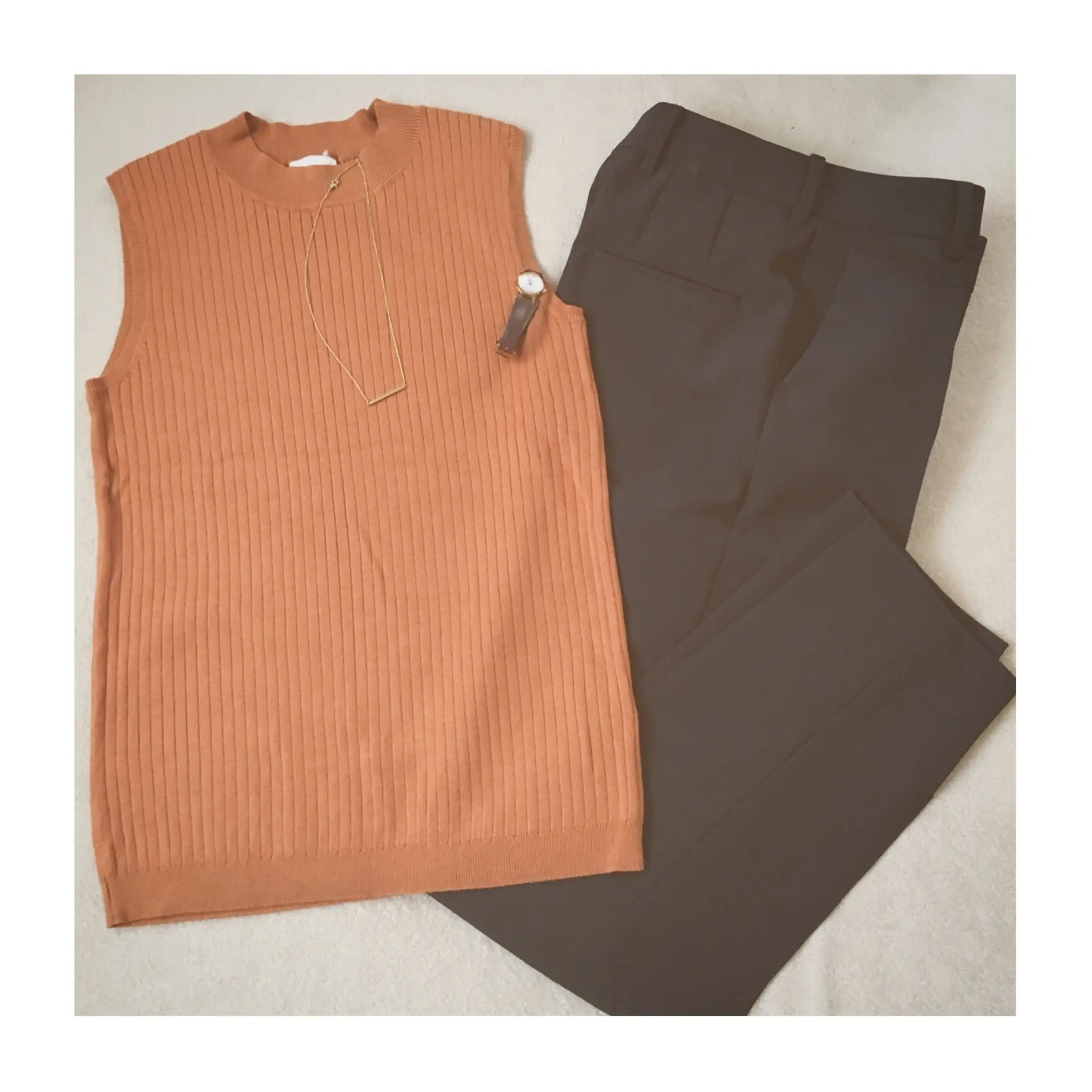 《今買って秋まで使える!》【GU(ジーユー)】の秋の新作❤️990KNITが優秀すぎる◡̈_3