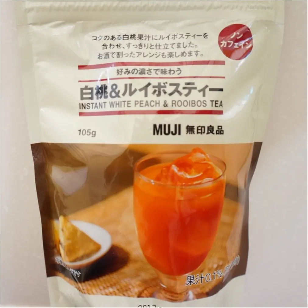 【Q♡cafe】白桃ルイボスティーとALL¥108アイテムのテーブルコーデ_2