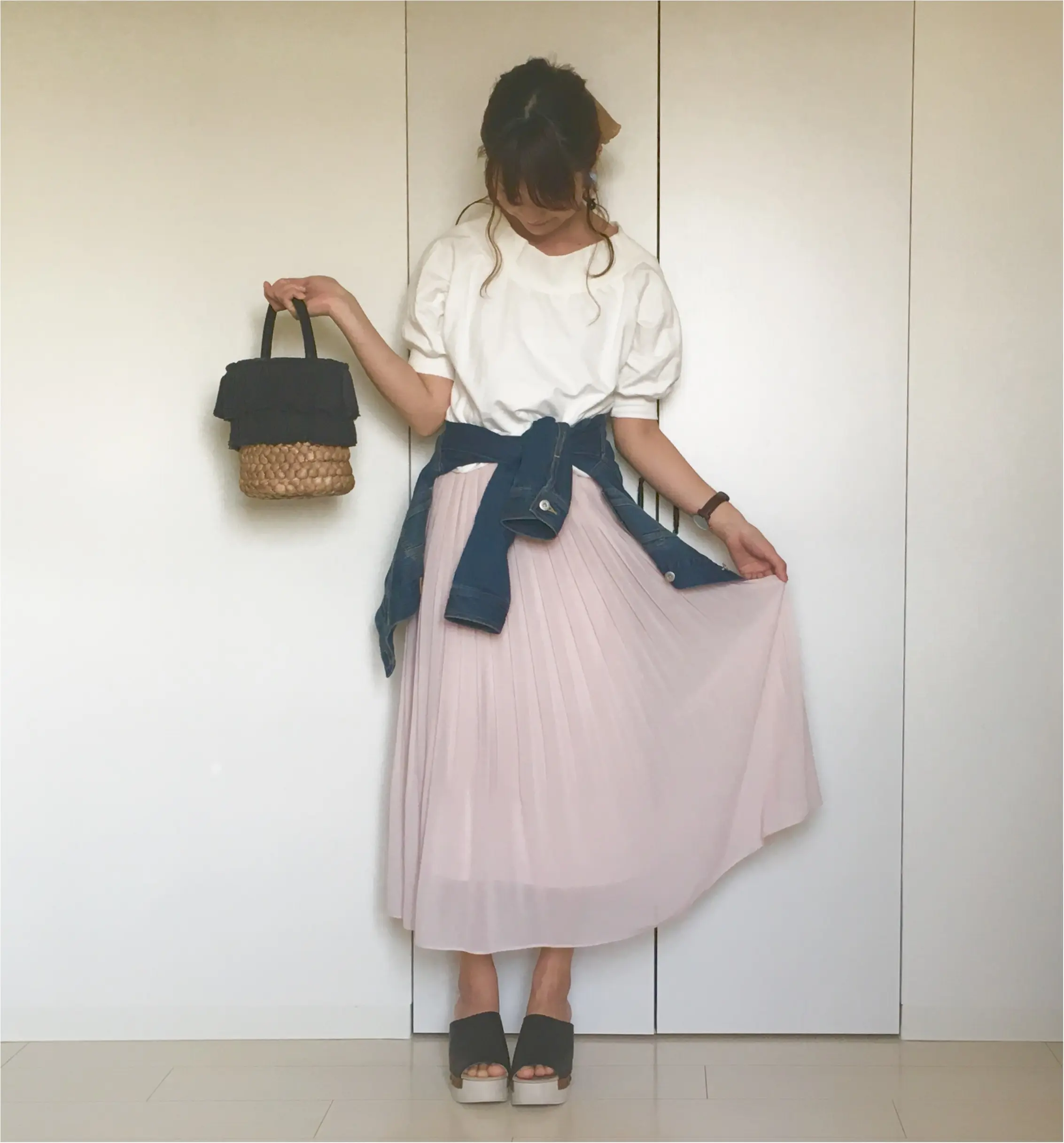 【ユニクロ】揺れ感が可愛すぎる❤️待ちに待った《春色スカート》は買うなら今がオススメ!_4