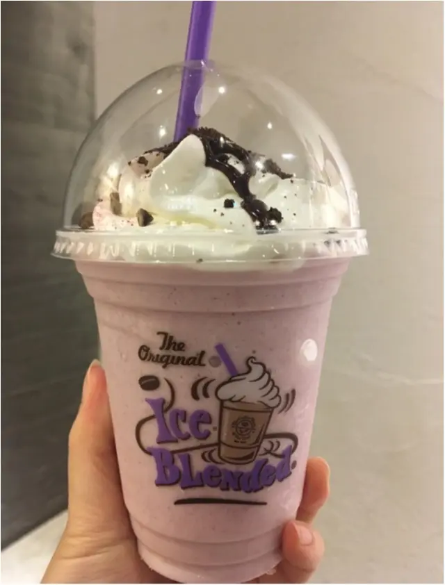 あの味が帰ってきた〜!!昨年の人気No.1のドリンクが復活!一度は飲みたいムラサキイモアイスブレンディッド♡_10