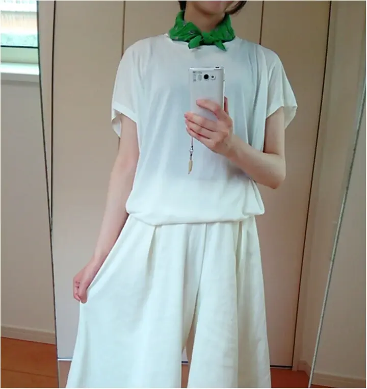 やっぱり白が着たい!!【UNIQLO×GU】でセットアップ風♪ _2