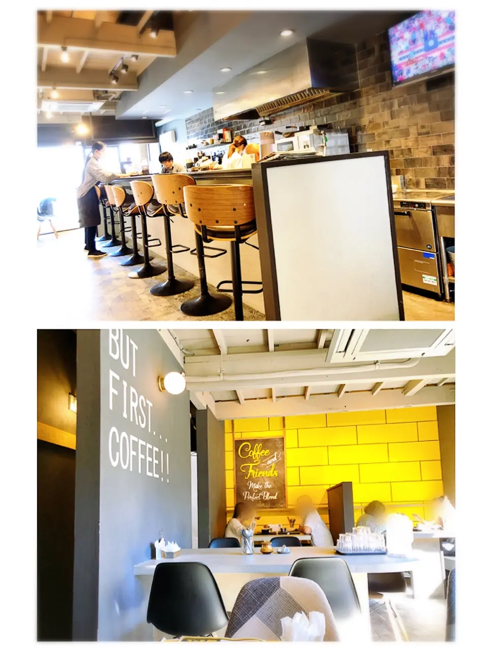 【#静岡】空色クリームソーダとふかふか3Dホットケーキ♡純喫茶風のモダンなカフェ《8COFFEE》_2