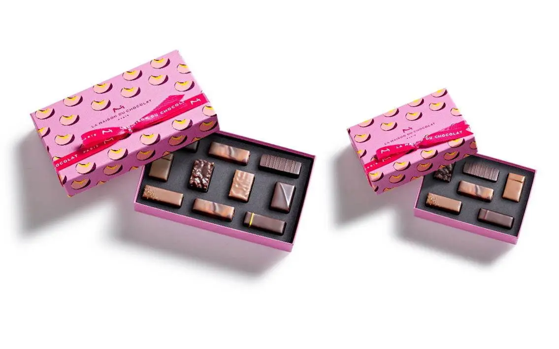 『ラ・メゾン・デュ・ショコラ』のホワイトデーコレクションパッケージ写真