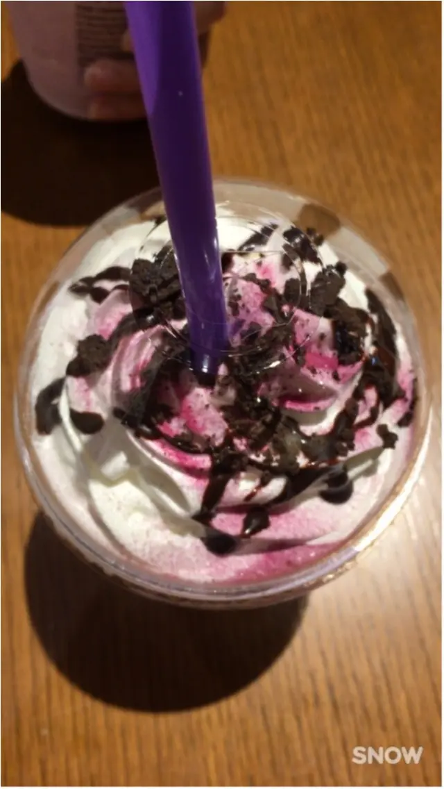 あの味が帰ってきた〜!!昨年の人気No.1のドリンクが復活!一度は飲みたいムラサキイモアイスブレンディッド♡_3