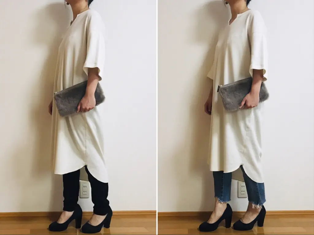 【GU】2,000円以下で買える!今春夏絶対欲しい神ワンピ《キーネックTワンピース》♡_6