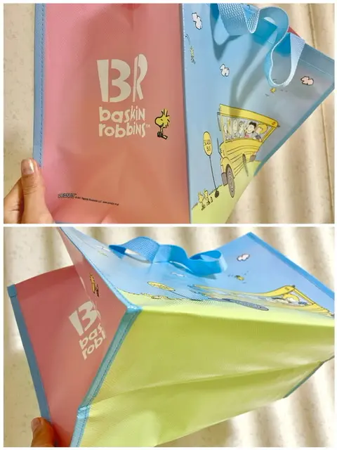 サーティワンでバラエティバッグを買うともらえるスヌーピーのバッグ
