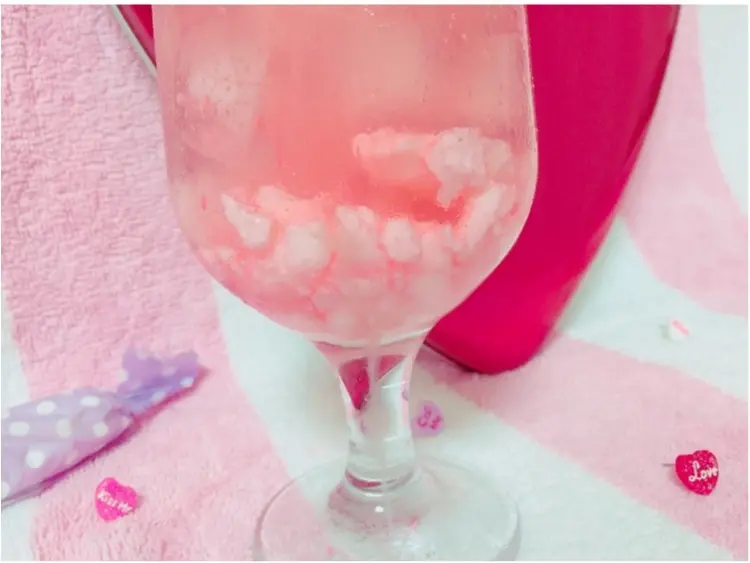 【FOOD】\ 愛ちあん Cafe♥︎ / 恋に効く♡?ハートがたっぷり♡とびきりcuteなPink Heart soda♡_5