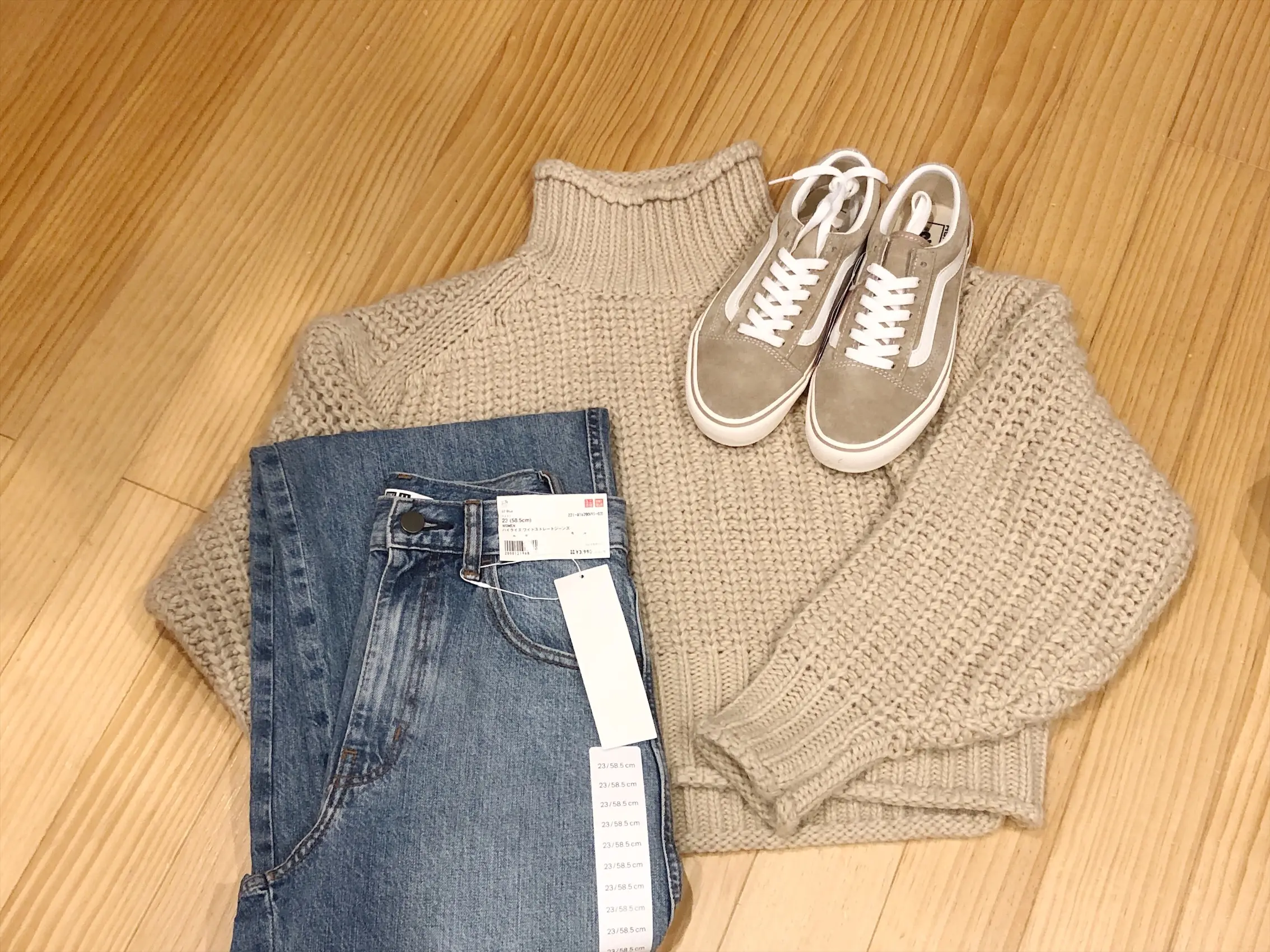 《UniqloU》春夏にもはけるデニムが可愛い!158cmと145cmがはくとこうなります!_1