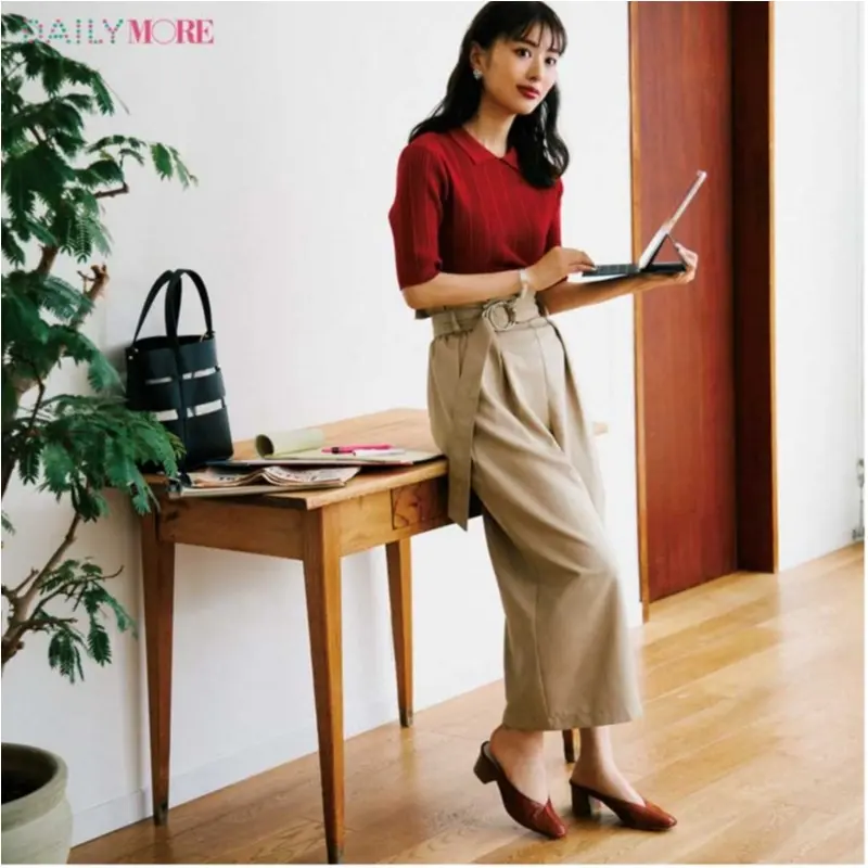甘い服をほどよく大人にしてくれる「ポロシャツ」コーデまとめ♡_3