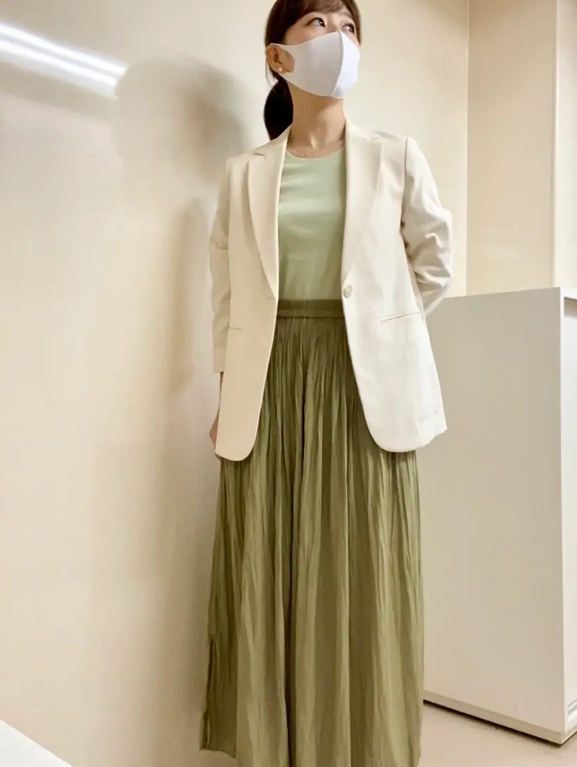【オフィスコーデ】全身UNIQLO。ピスタチオカラーでツクル秋コーデ_5