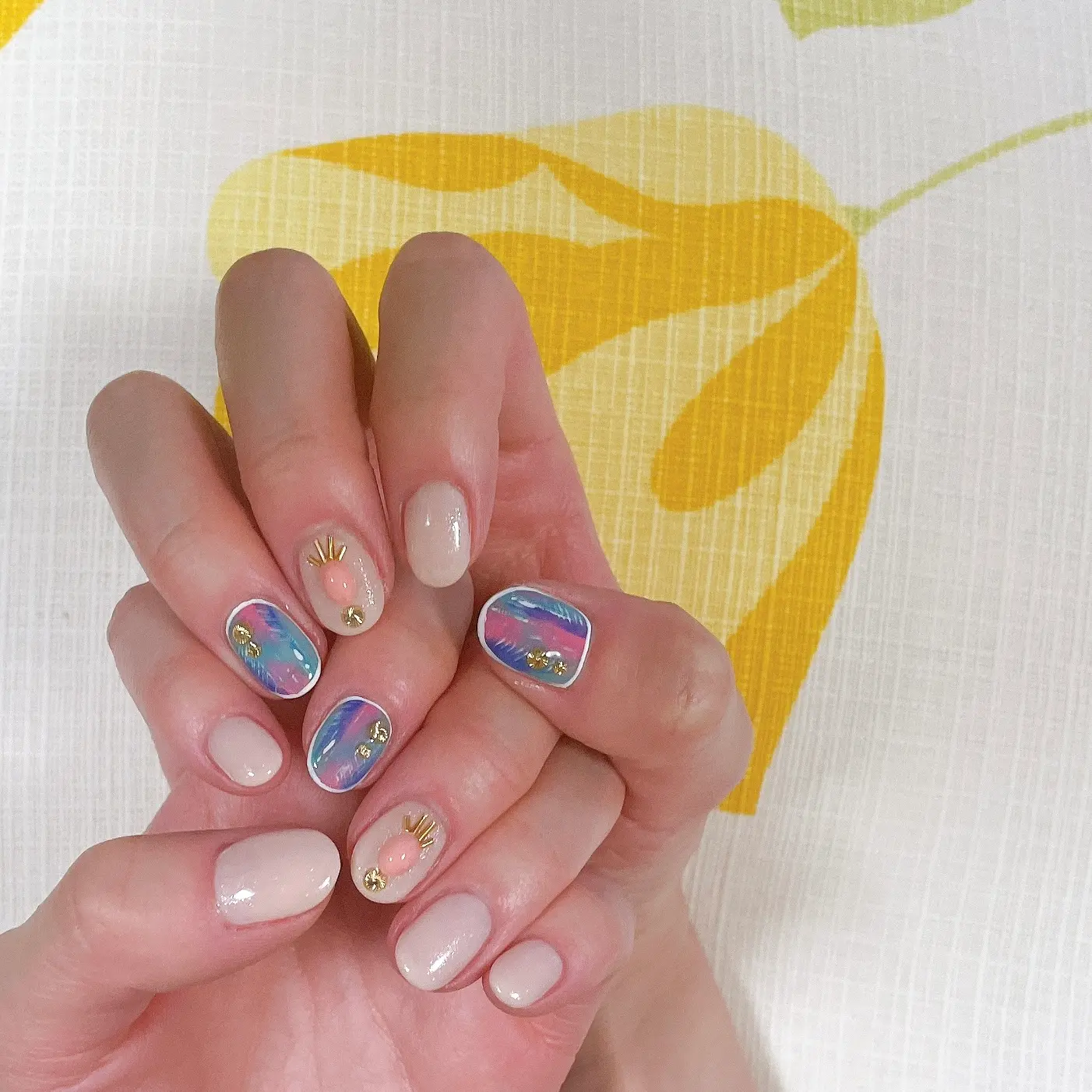 ⋆⸜ nail ⸝⋆ ①バカンスネイル_1