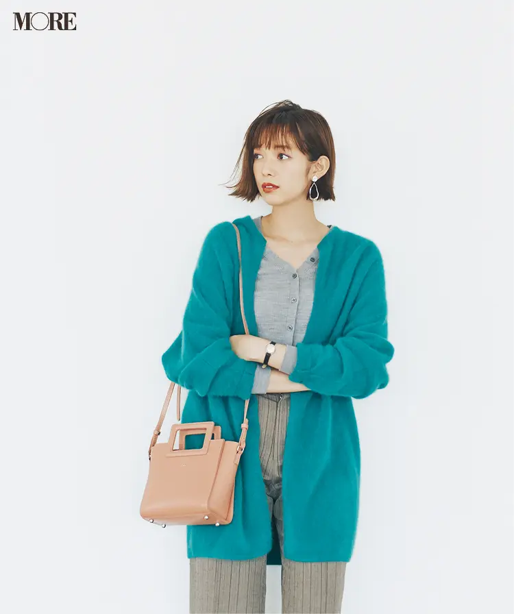 『ユニクロ ユー』も採用♡ 20代後半女子がもこもこカーディガンを大人っぽく着るコツ_4