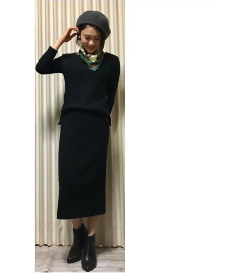 Coordinate...小物が主役のブラックコーデ_1