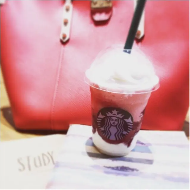 【スタバ】9月1日からの新作フラペチーノを早速カスタム♡チェリーカラーはとってもフォトジェニック♡_2