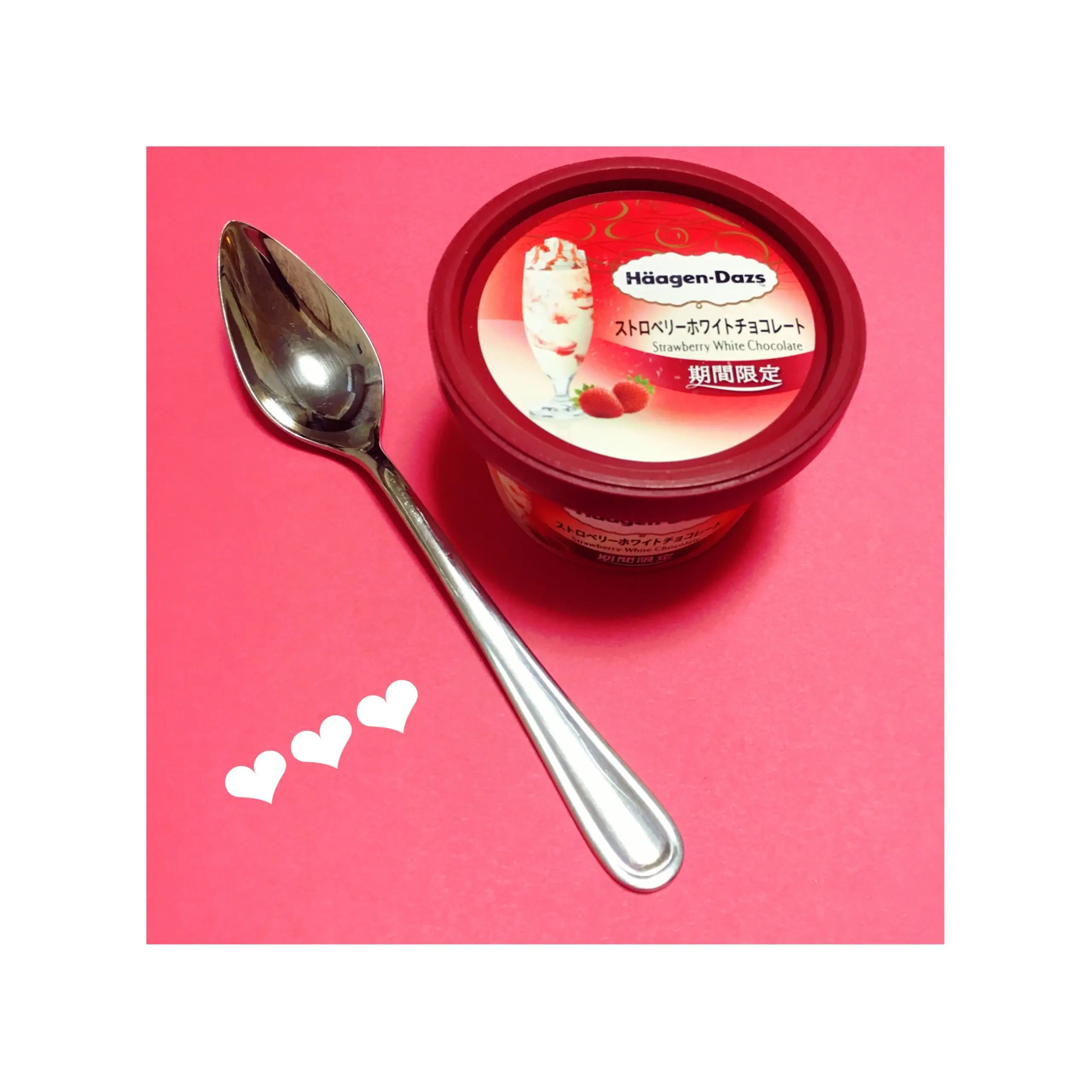 《本日2/6発売★》【ハーゲンダッツ】から期間限定で〝ストロベリーホワイトチョコレート〟が新登場❤️_1