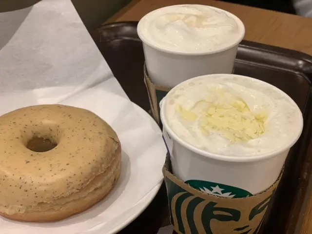 【アールグレイづくし!スタバ新作】ホイップラテ飲んでみた&ドーナツ食べてみた♡_2