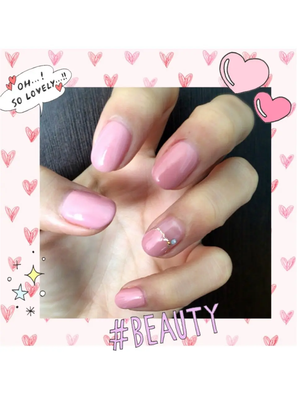 新年初ネイル!指から可愛く♡今月のオフィスネイル_1