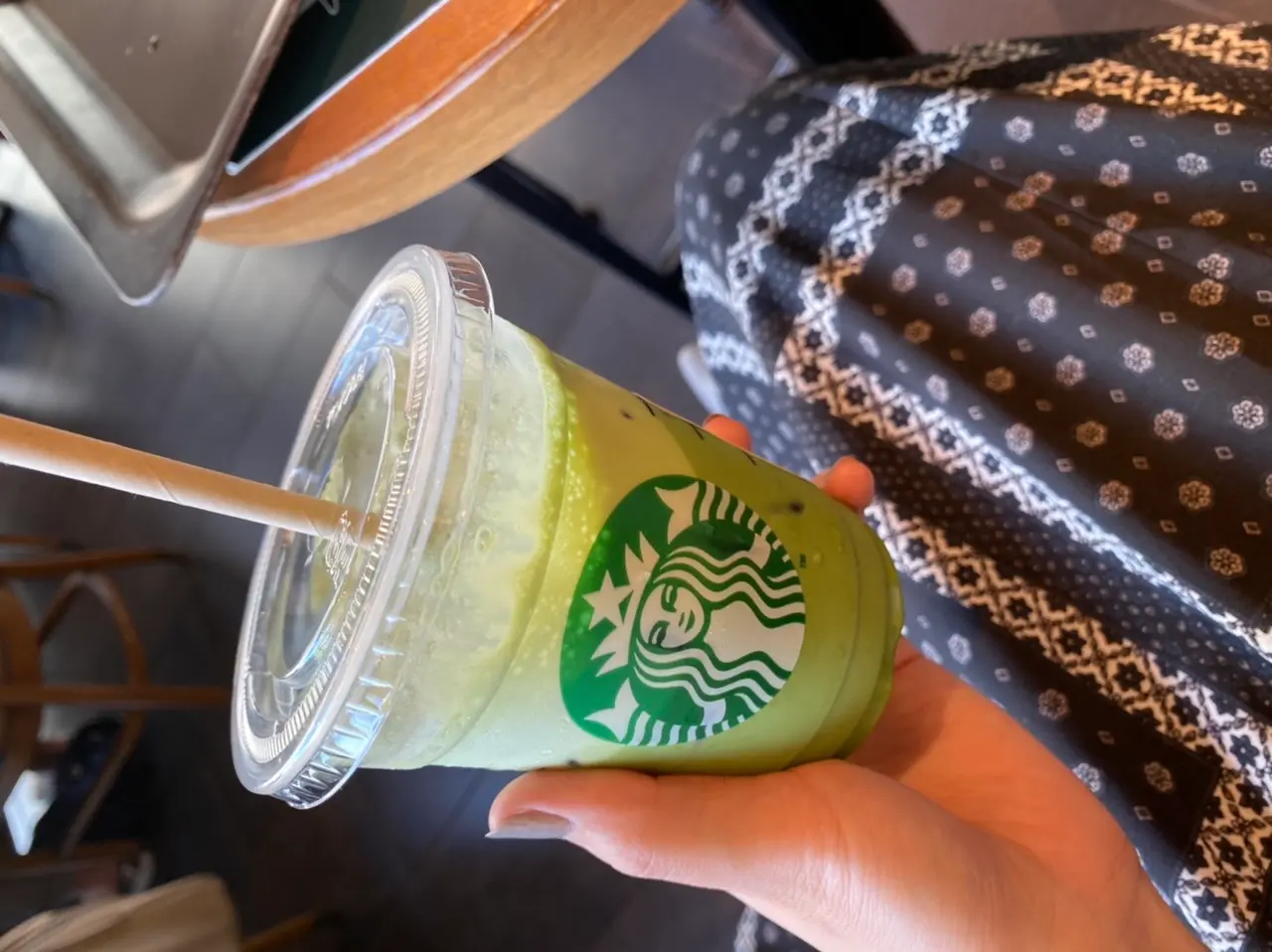 【スタバ新作】夏季限定!アイス抹茶 ティー ラテ×ほうじ茶デニッシュの組み合わせが完璧❃❃❃_7
