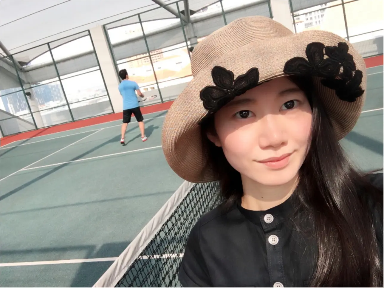 久しぶりにテニスコートに行ってみた(*⁰▿⁰*)_1