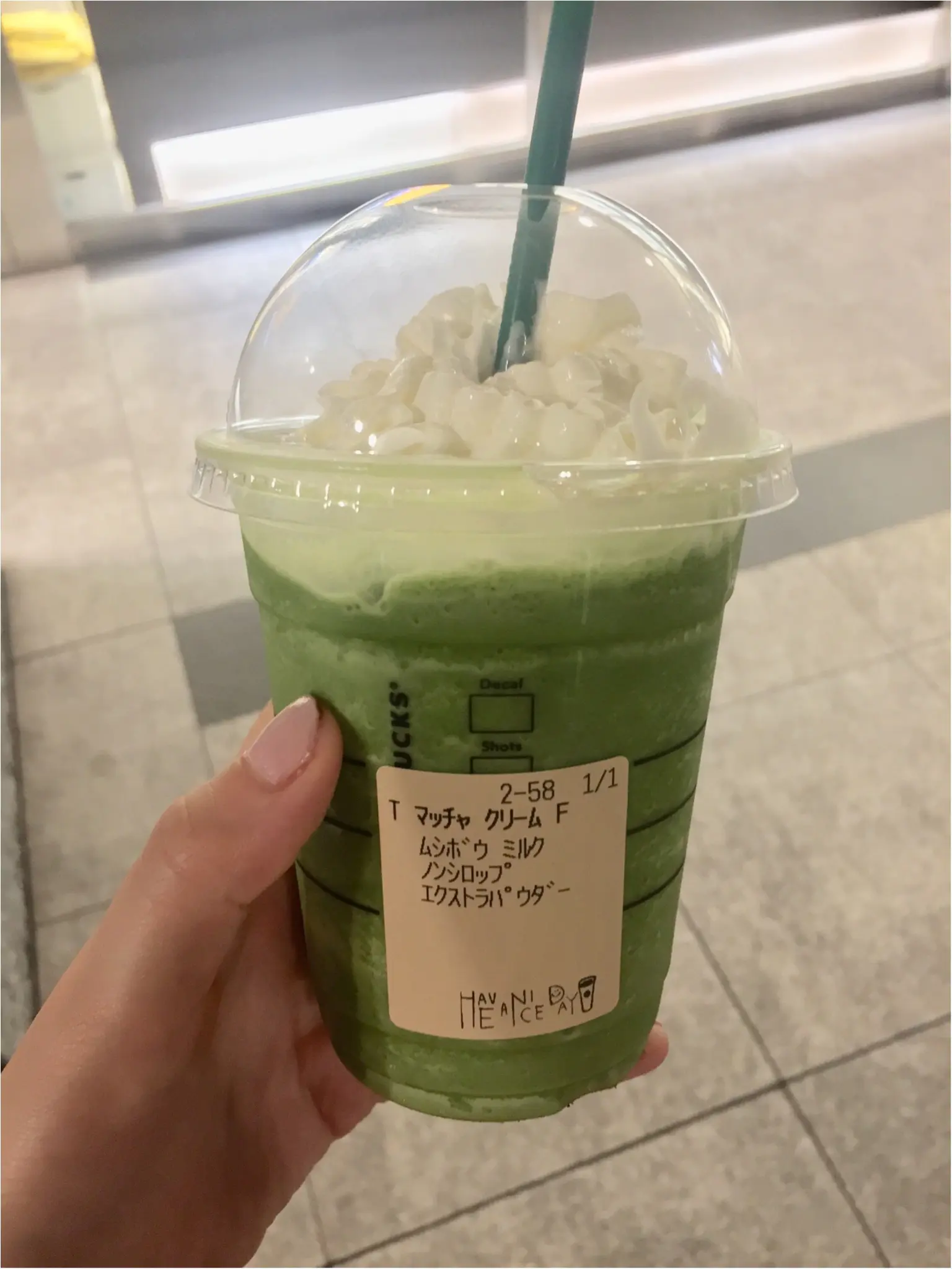 スターバックス♡カスタムであの時のフラペチーノを再現、、☺︎_1