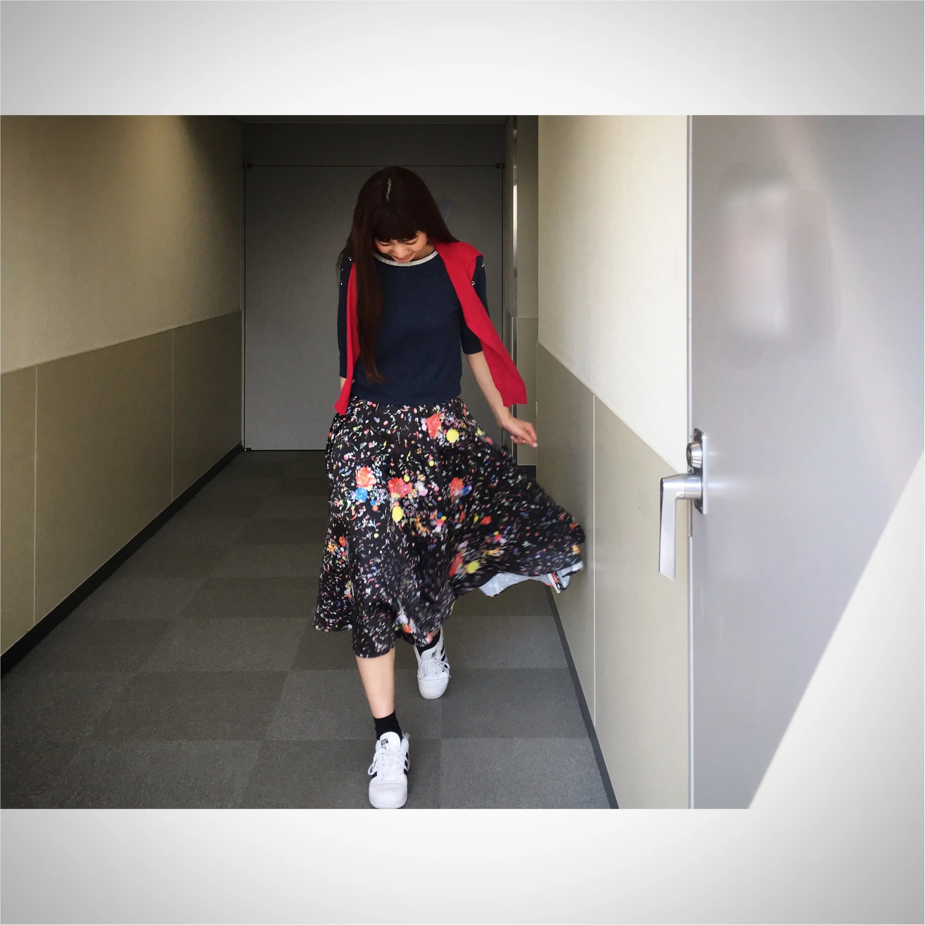 ★adidasのスニーカーを使って昼のお花見コーデと夜のお花見コーデ★_3