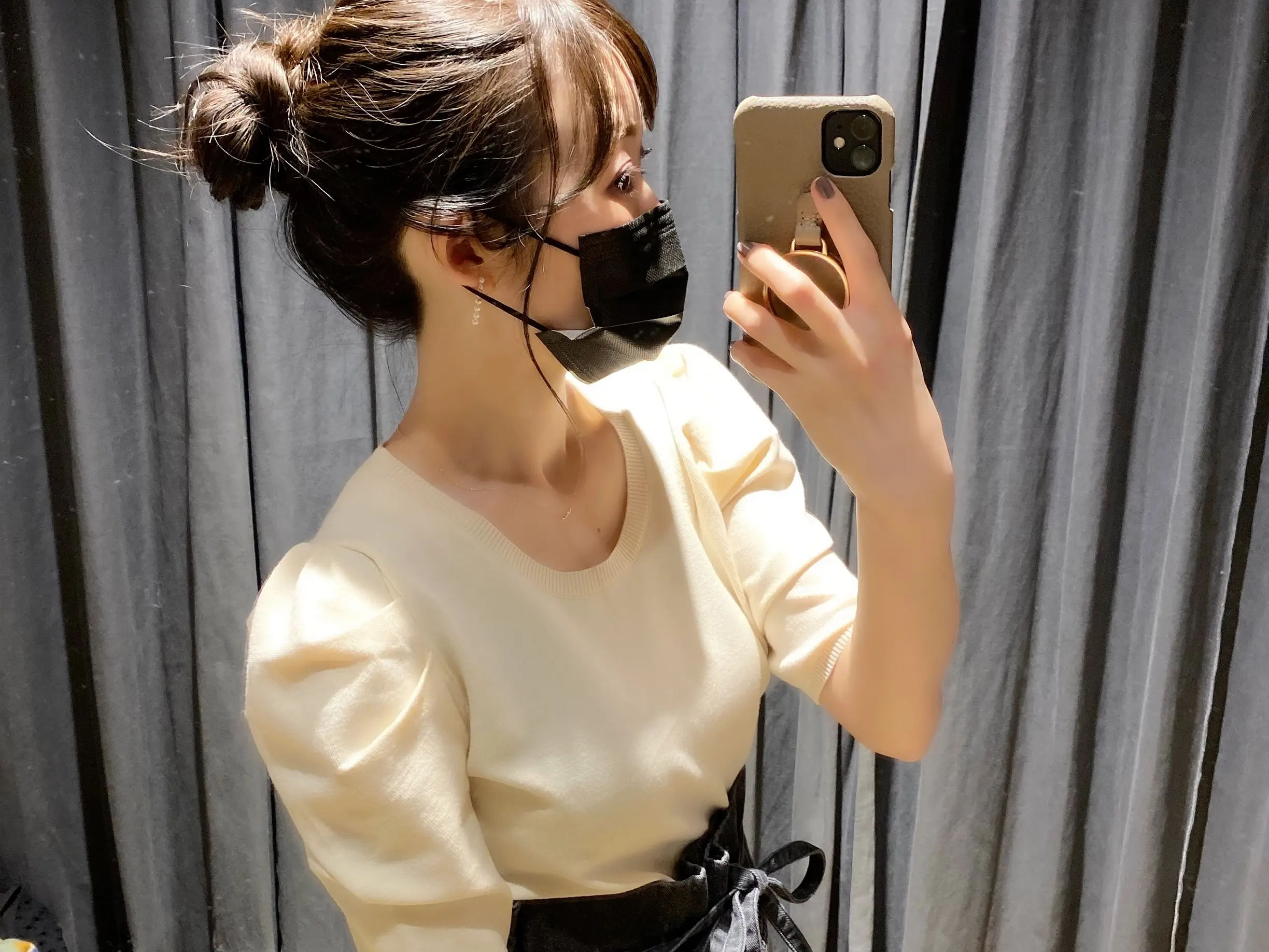 今から夏まで使いやすい【ピスタチオカラー!】おすすめのパワショル半袖ニット♡_7