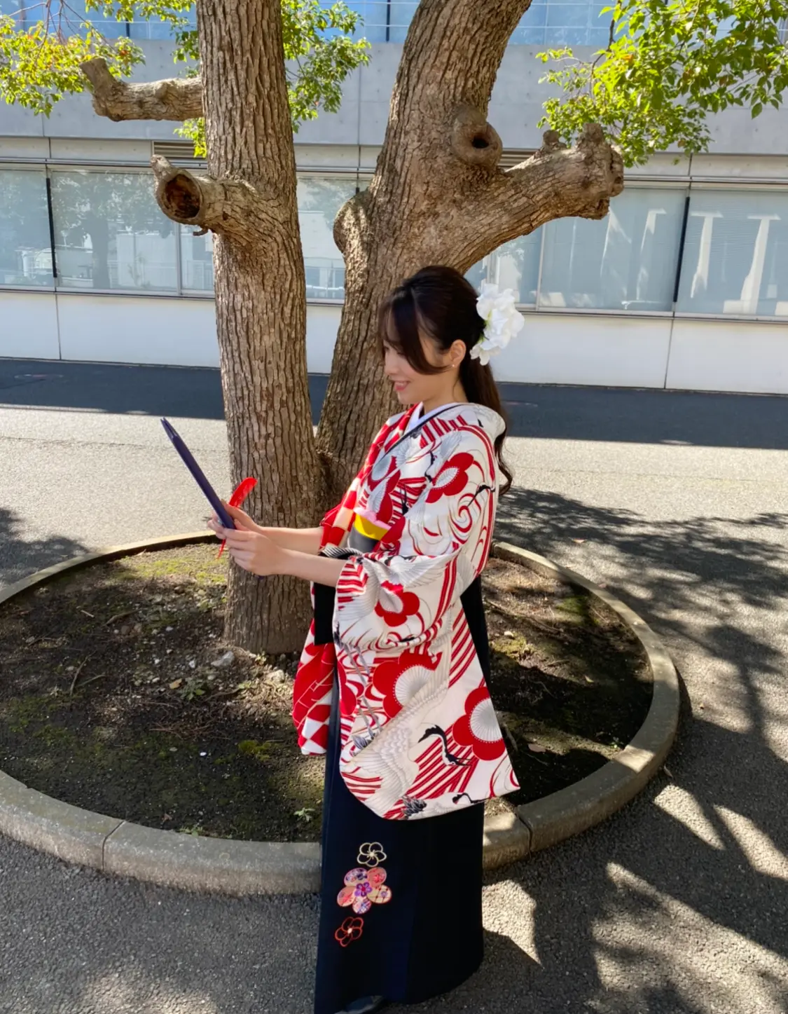 卒業式の写真