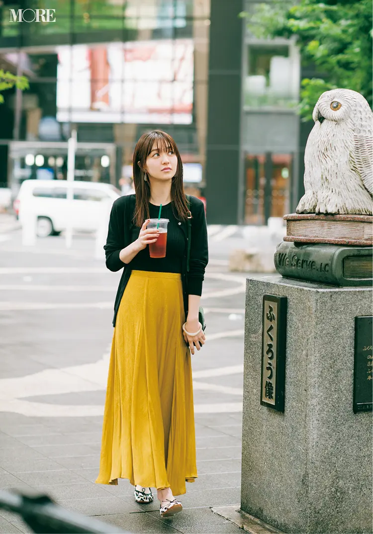 推しが尊くて、恋愛ご無沙汰に。パンツ派巴瑞季・スカート派りな「秋ボトムに何合わせてく?」着回し11日目_3