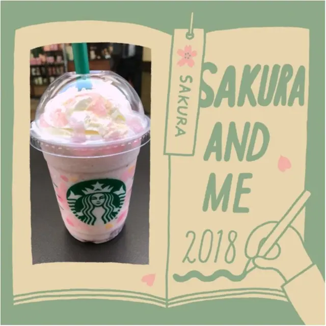 《スタバに桜のシーズン到来★》史上初!「桜もち」コラボの新作フラペチーノをさっそく飲みました♡_2