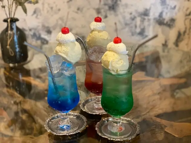 レトロなプリンとクリームソーダ❤︎【浅草】_3