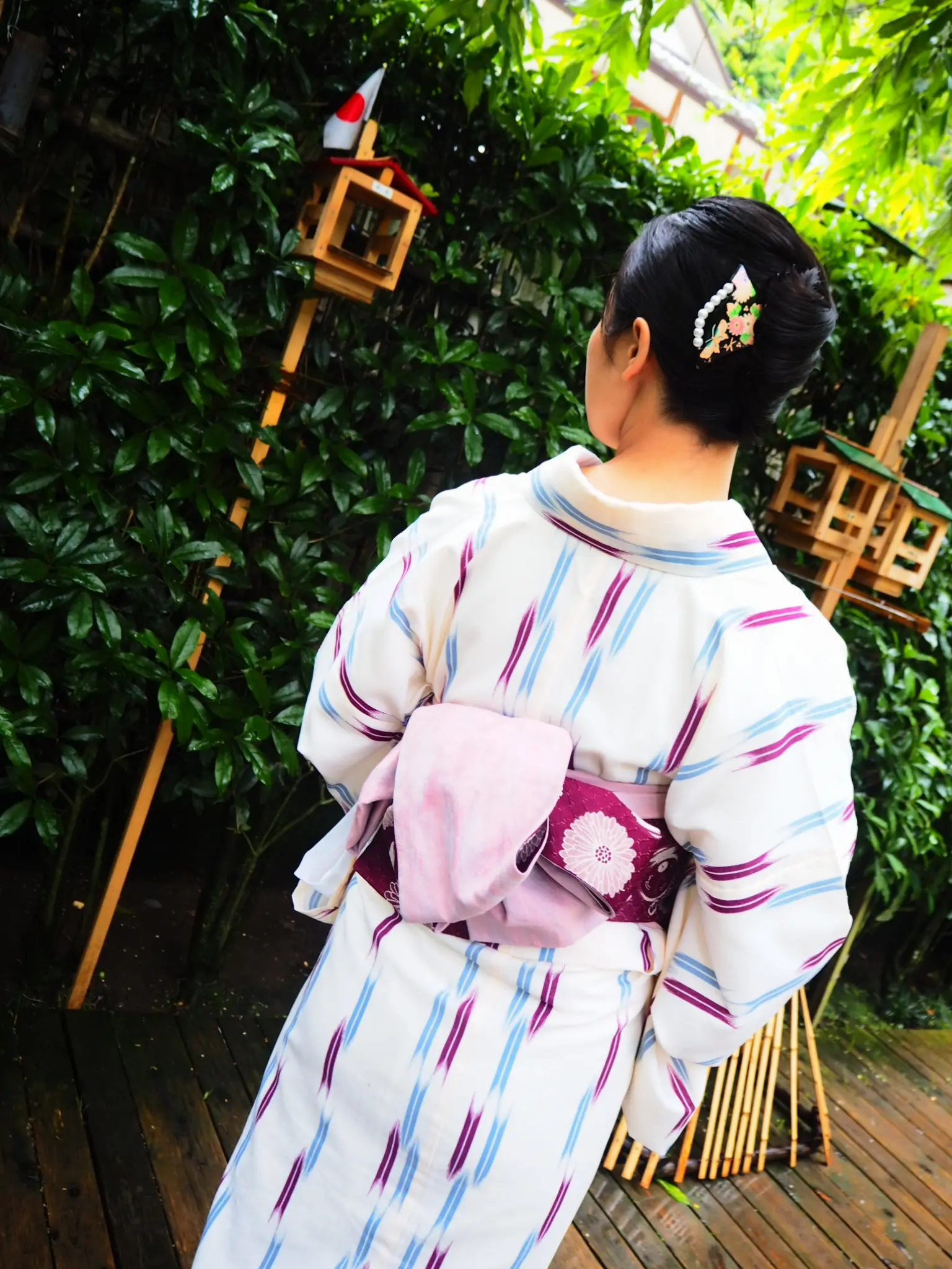 夏着物で鎌倉女子旅♡ 紫陽花がとっても綺麗でした♡_3