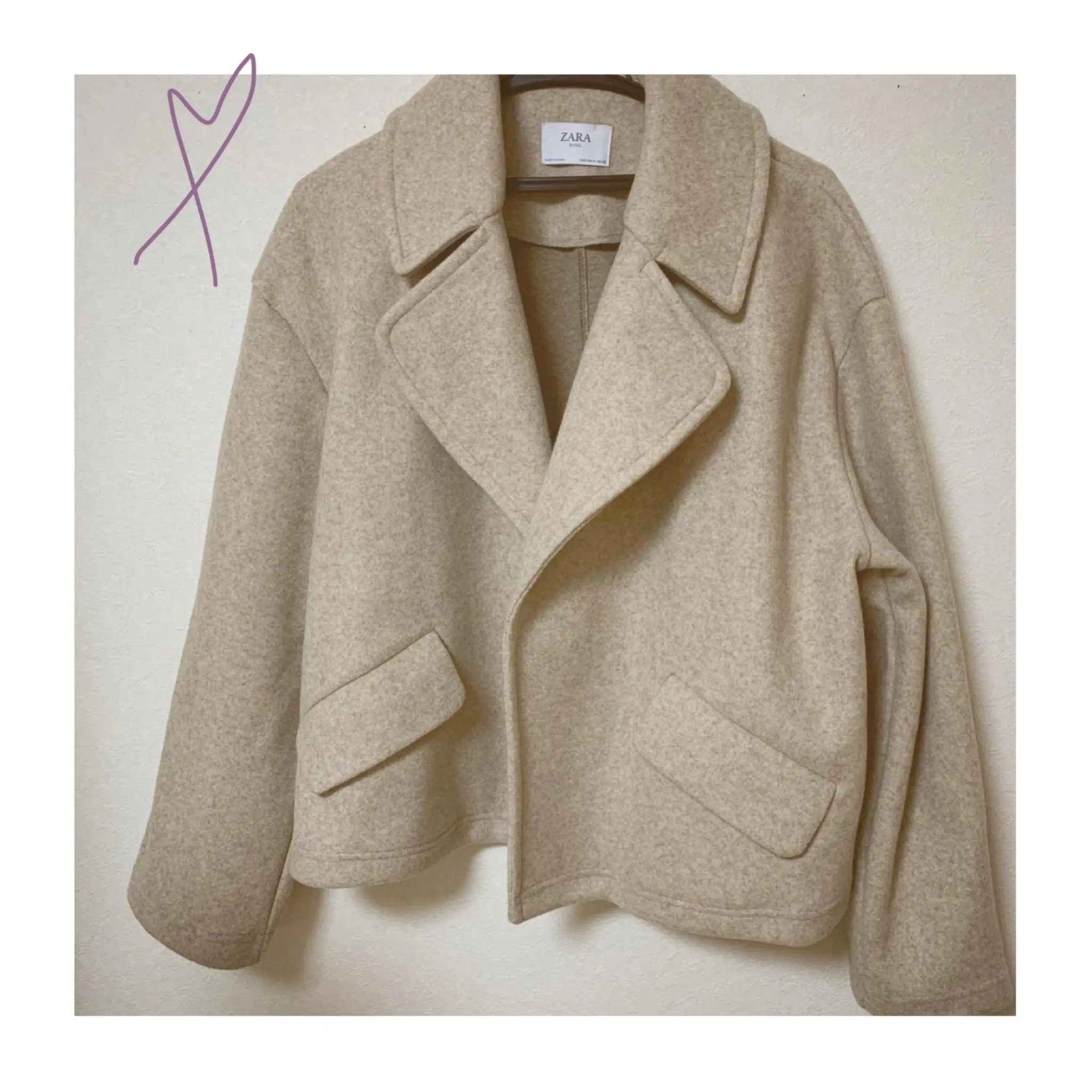 《ザラジョ必見❤️》この時期にピッタリ!【ZARA】ショートコート¥3,590が優秀☺︎_1
