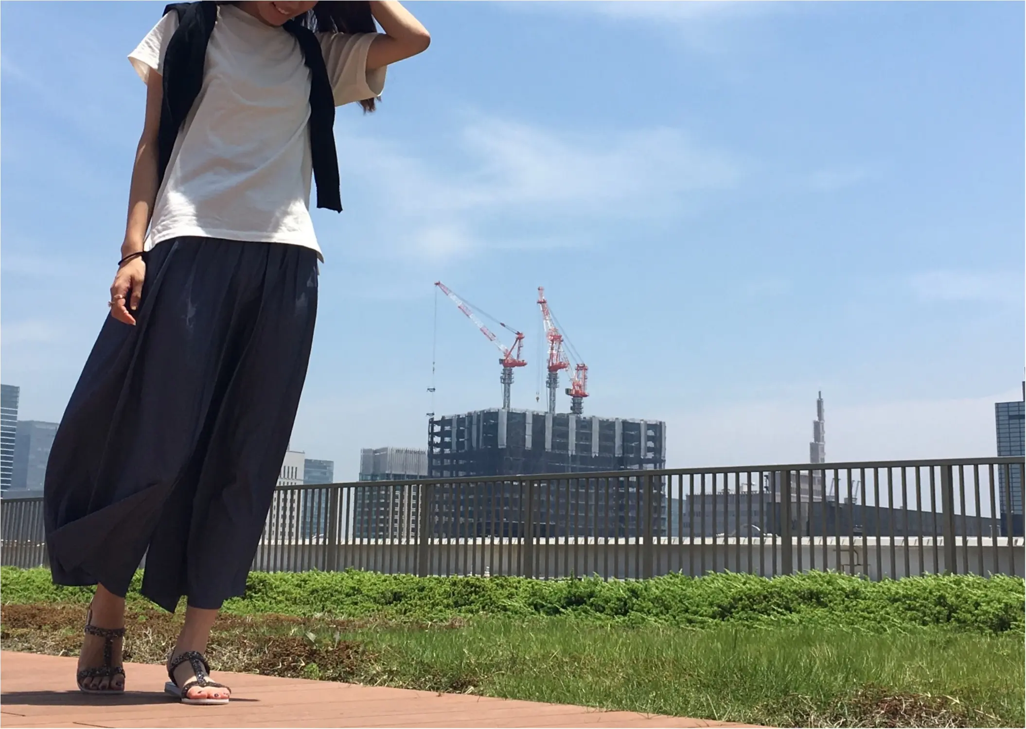 ▶︎▶︎今週の〈セルフネイル〉と〈guのTシャツ〉でHiGH&LOWコーデ【はるな】_3