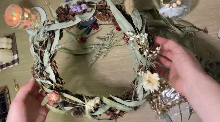 【Christmas】簡単!安い!可愛い!100均で揃える手作りクリスマスリース♩_2