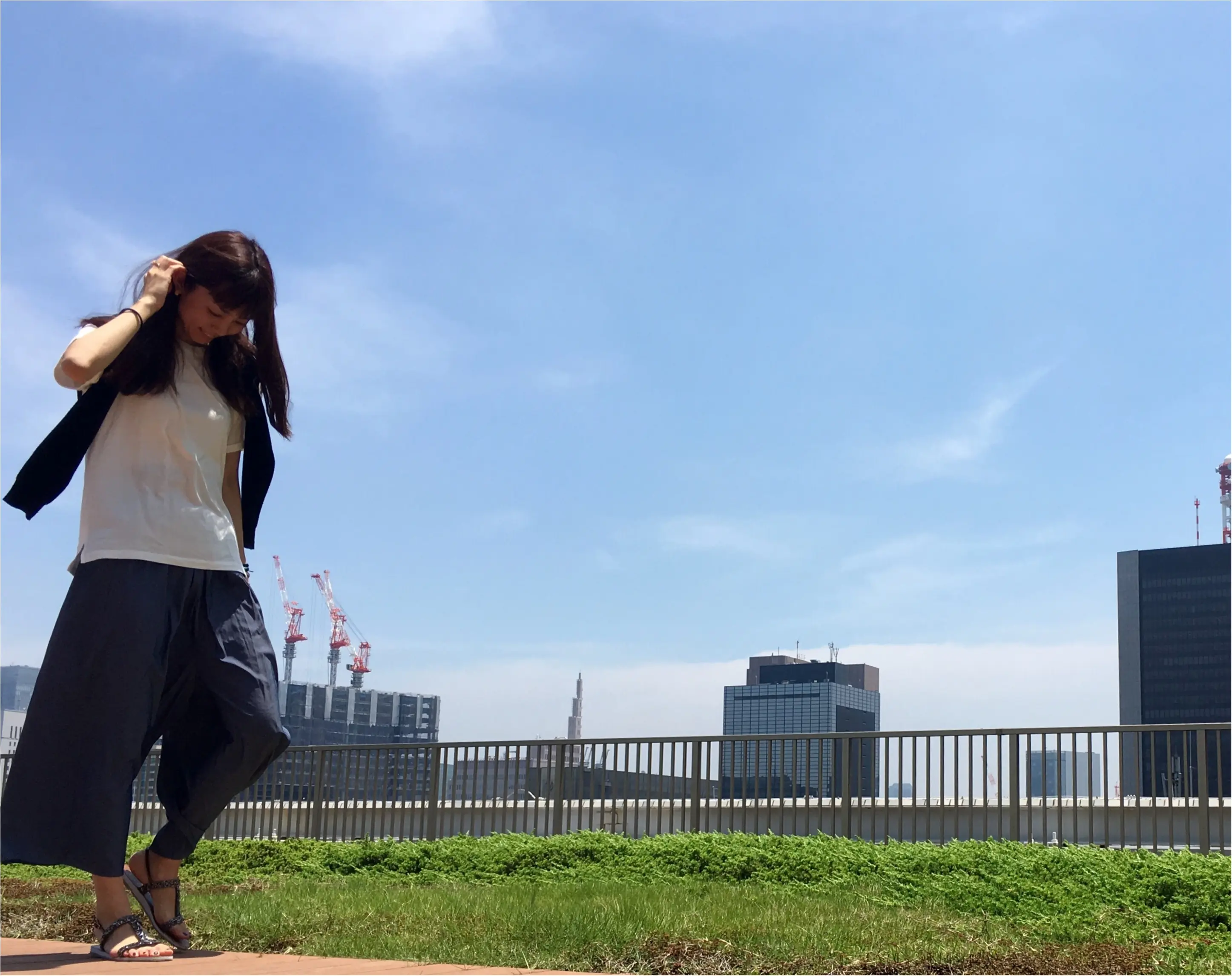 ▶︎▶︎今週の〈セルフネイル〉と〈guのTシャツ〉でHiGH&LOWコーデ【はるな】_5