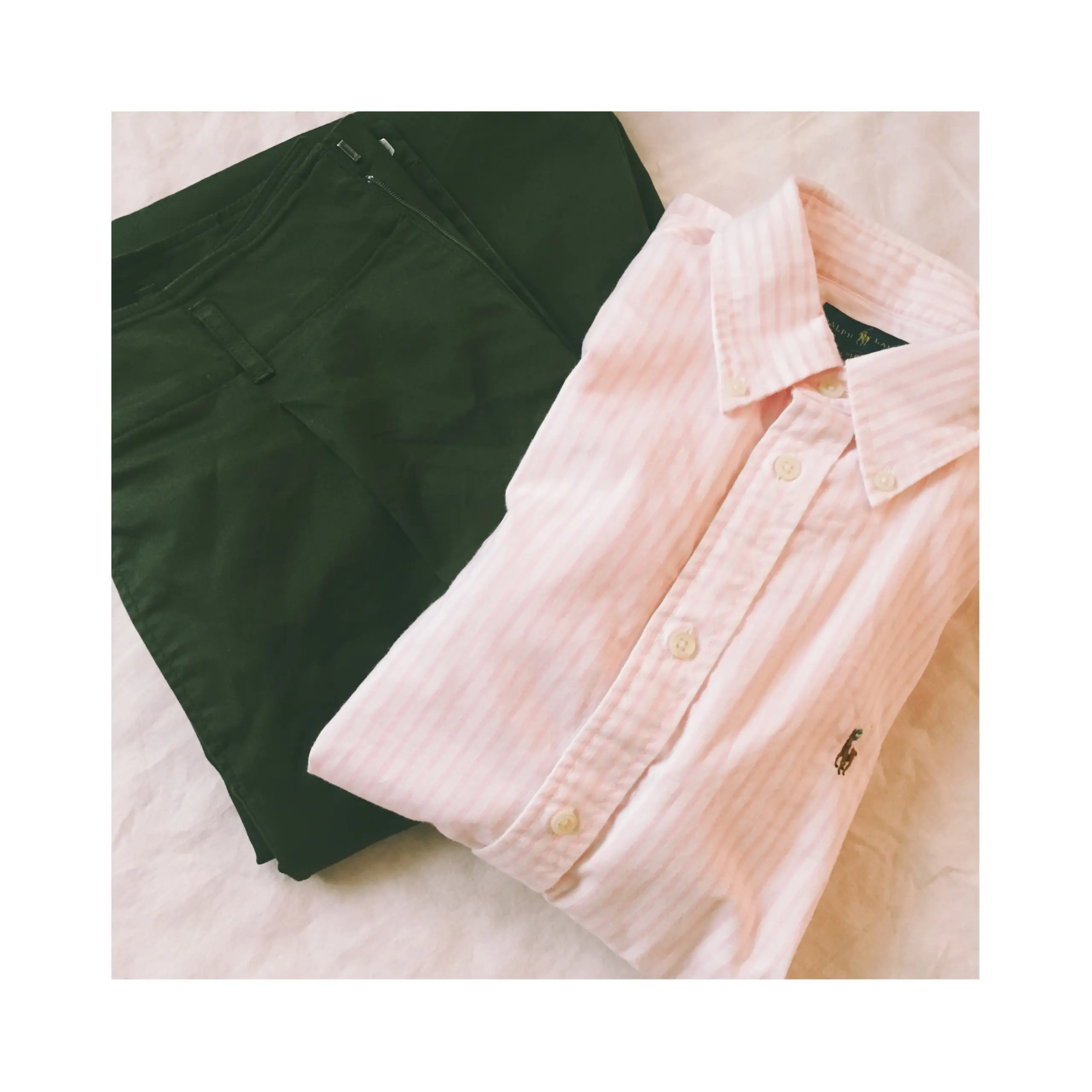 甘めが苦手でもOK!《大人ピンク》を取り入れるのにオススメのアイテム★【RALPH LAUREN】のストライプシャツがかわいい❤️_3