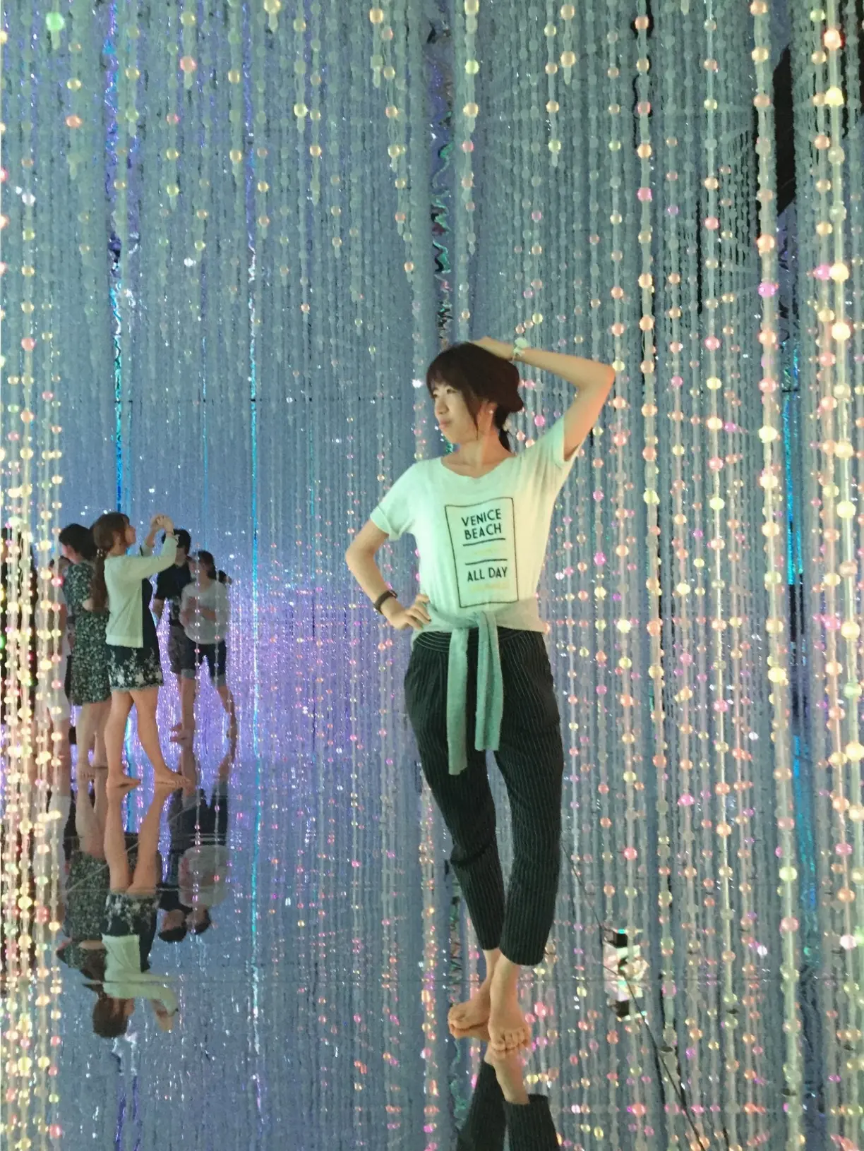 【夏のお出掛けスポット/DMM.プラネッツ Art by teamLab】水に浸かったり仰向けになったりして鑑賞する『デジタルアート』が幻想的✨8/31まで!お台場に急げ♩≪samenyan≫_10