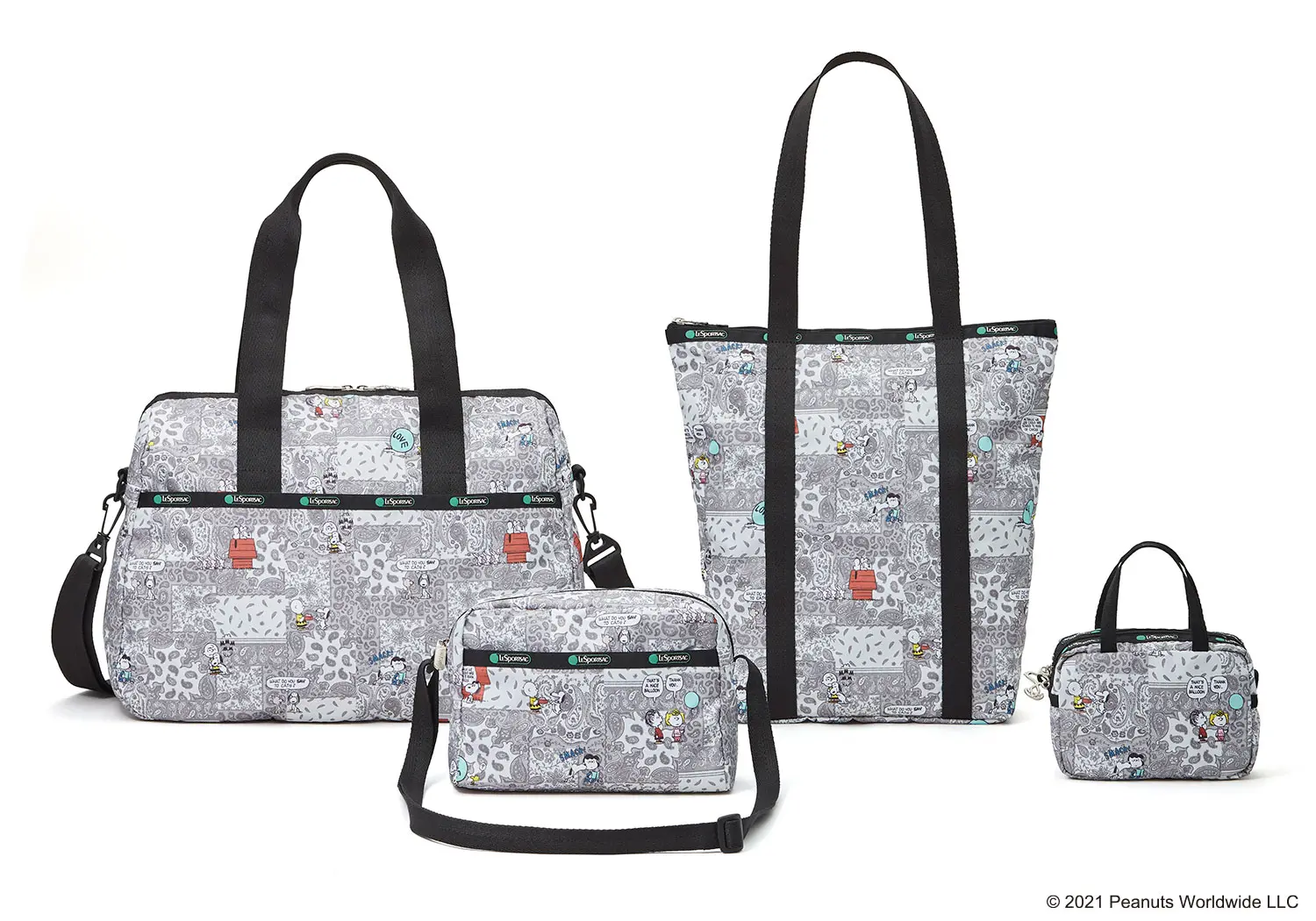 レスポートサック×ピーナッツのバンダナパッチコレクション