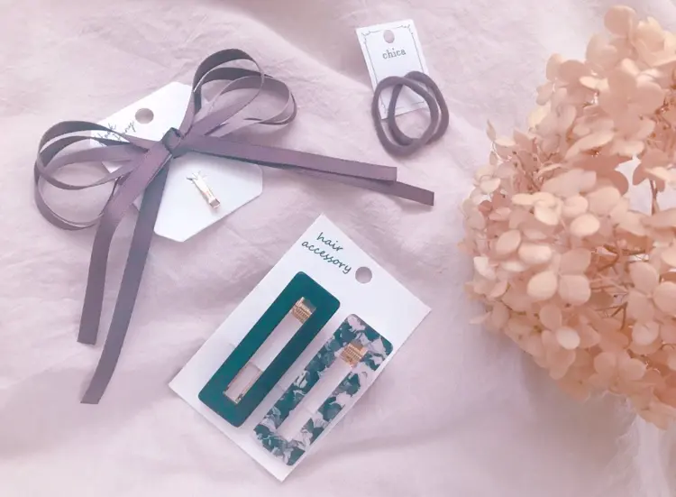 【#3coins】冬気分♡ ベロアシリーズピアスとモカ色ヘアアクセが可愛い!_2