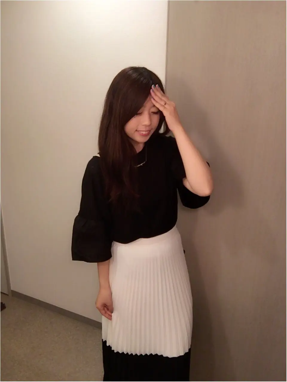 today's outfit☝︎涼しく見せる!オレオコーデ♡_4