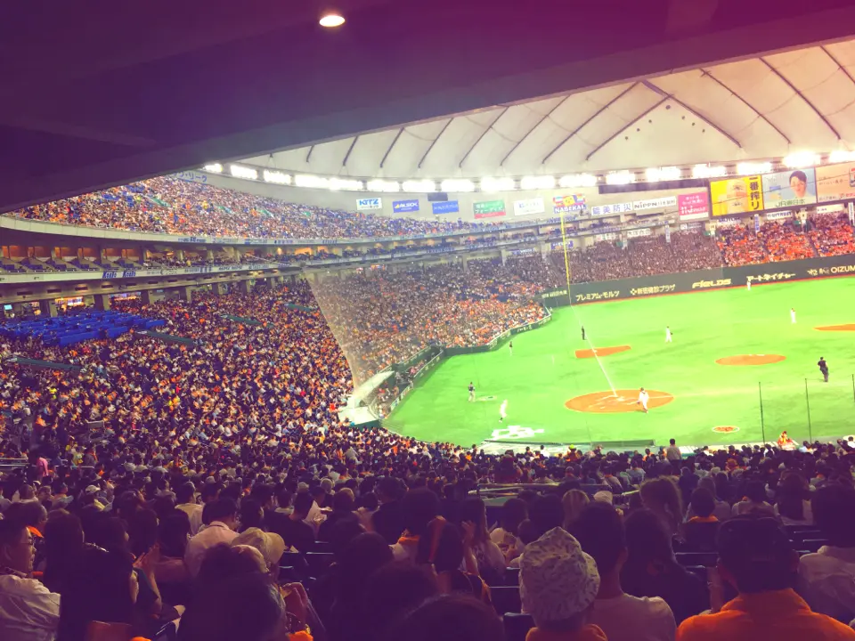初めての立ち見野球観戦★あなたの顔が東京ドームのスクリーンに!?_6