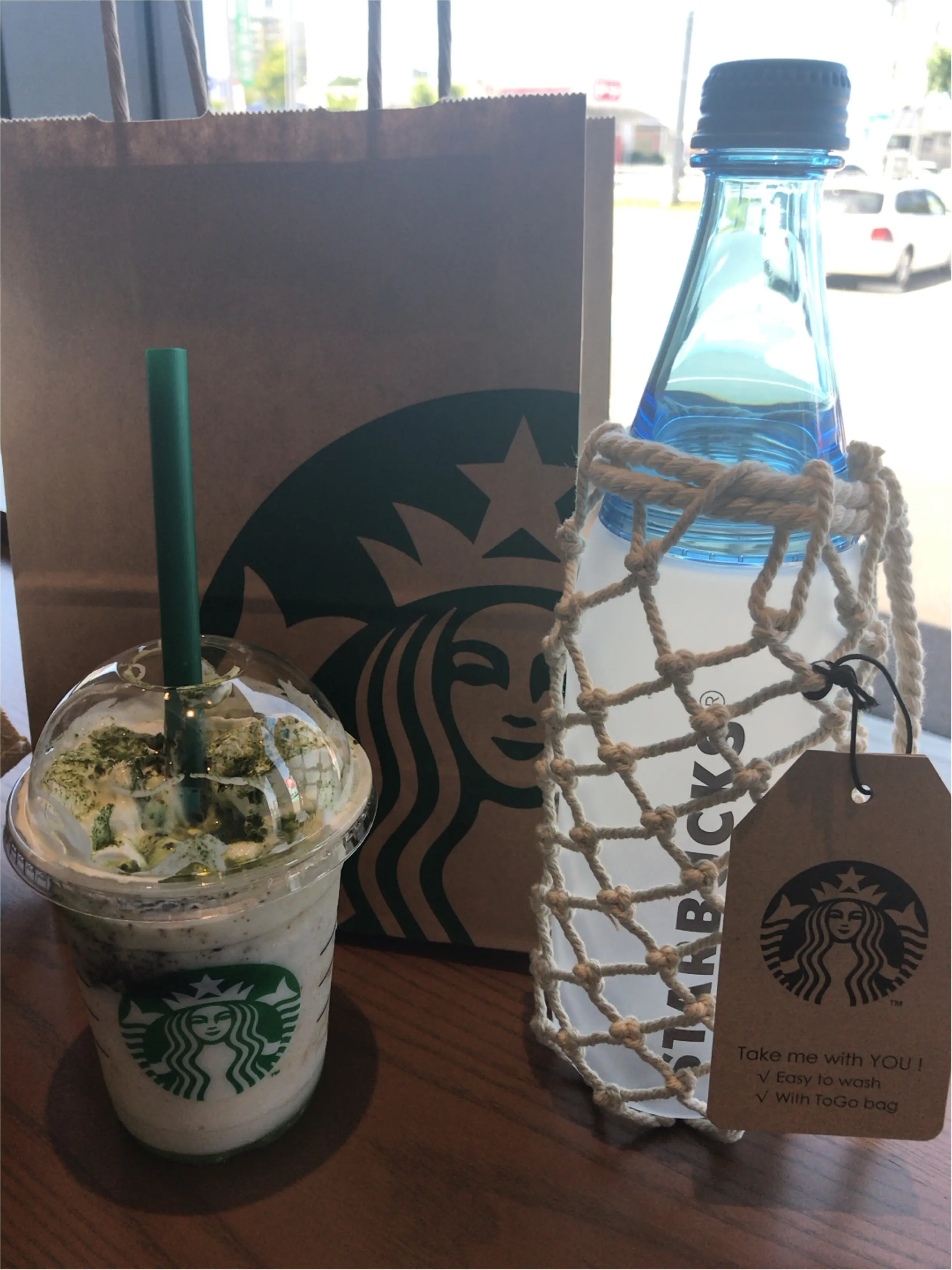 【スタバ】新作チョコレートケーキトップフラペチーノwith抹茶ショットを早速カスタム♡_2