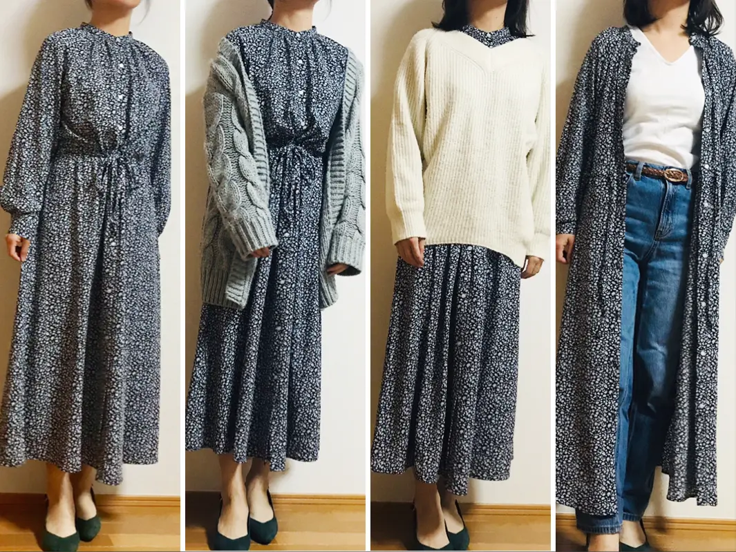 【GU最強ワンピ】今年も出た!着回し力抜群《フラワープリントワンピ》が可愛すぎ♡_7