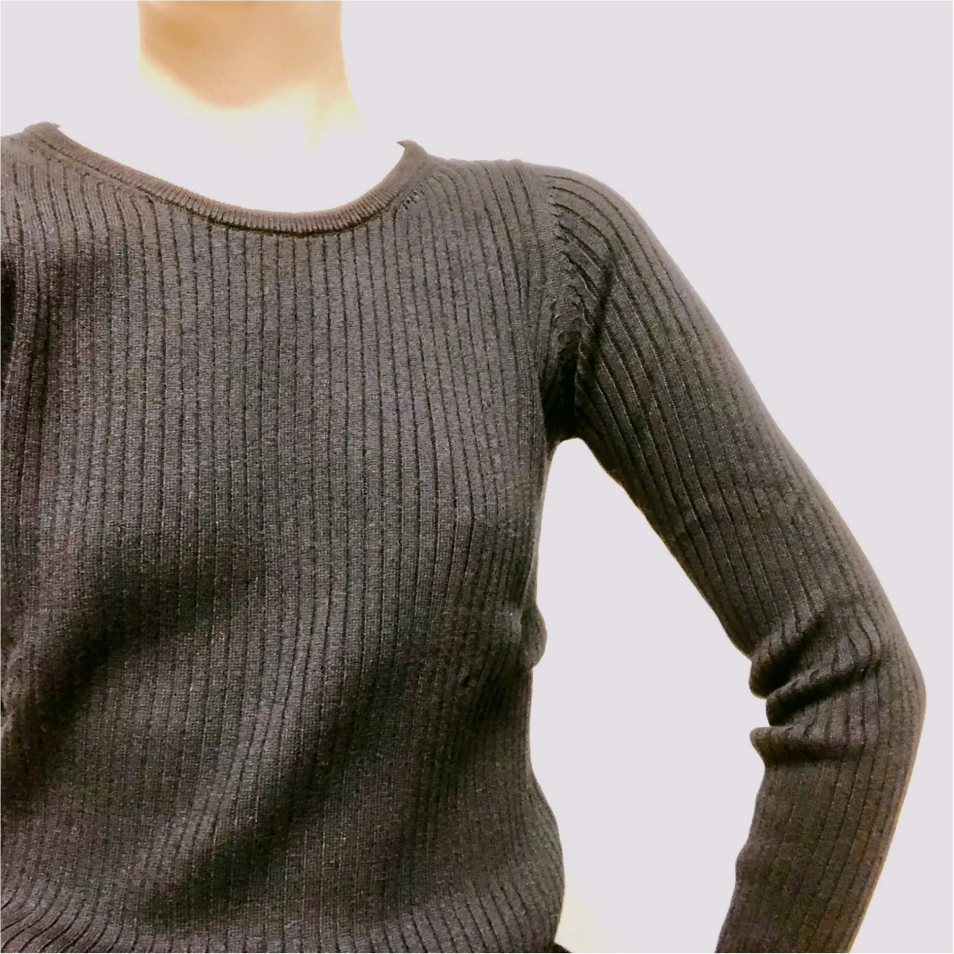 【UNIQLO】着回し力抜群♡優秀コットンカシミヤリブセーター_2